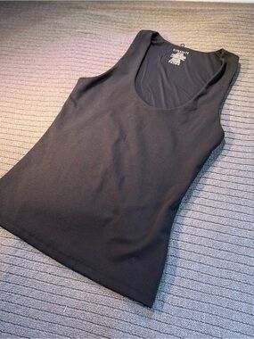 DYNAMITE Black Sleeveless Tank + Bonus SHEIN Crop Top
